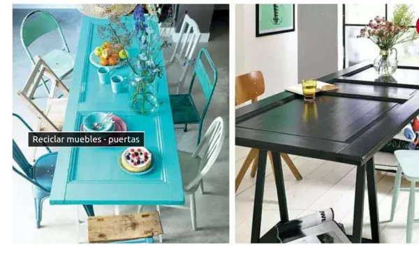 Idea de reciclaje: IDEA; mesas con simples trucos. Publicado por Kari.