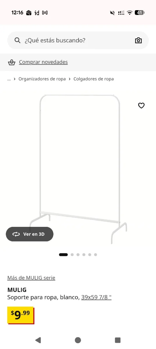 Se regala: Soporte para Ropa Ikea. En Madrid. Publicado por Valentina.